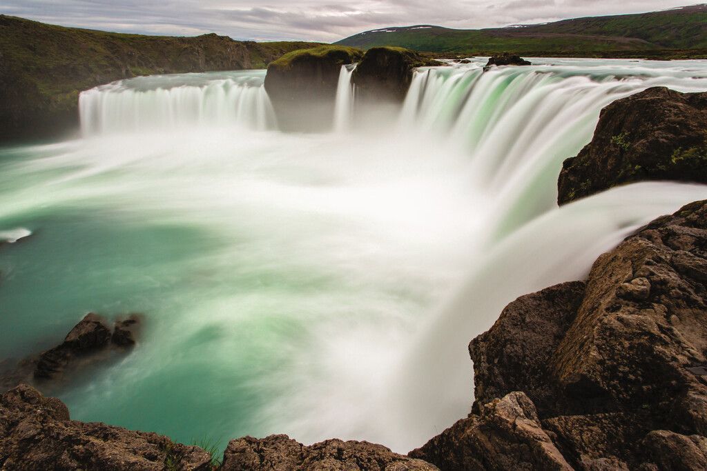 Goðafoss waterfall in northern Iceland