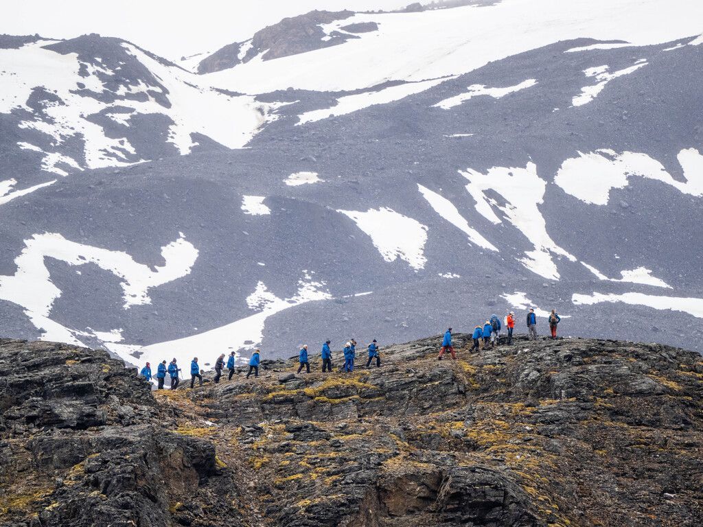 Glacier and pack ice in Svalbard