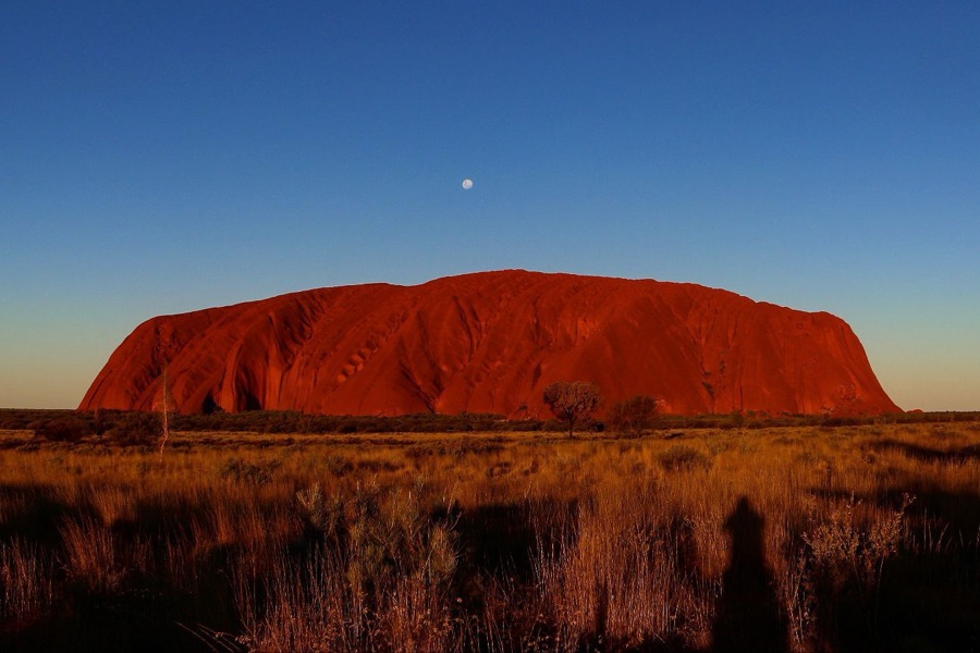 Uluru at sunset